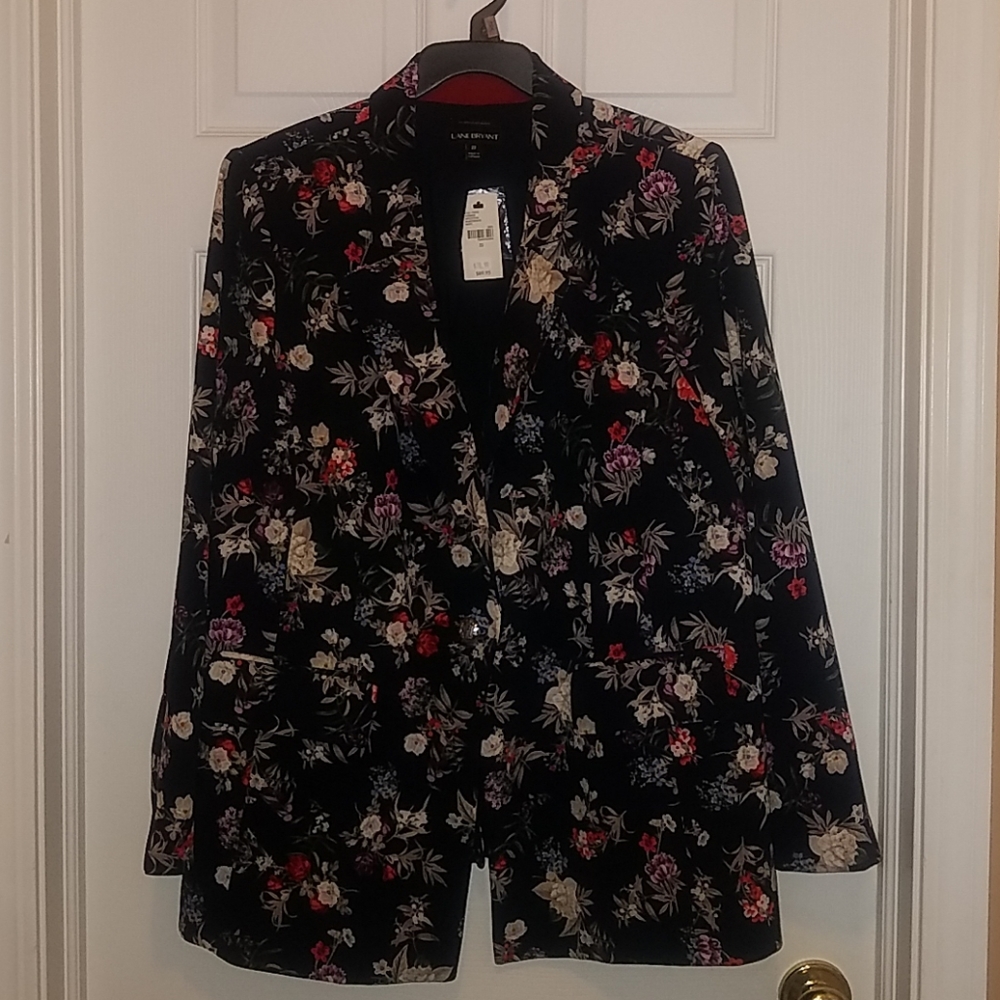 NWT Lane Bryant Floral Blazer